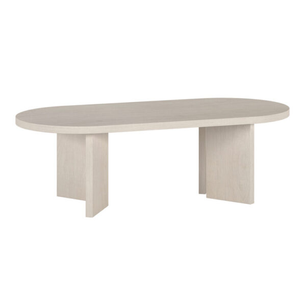 Amberley Oval Wood Angled Leg Coffee Table