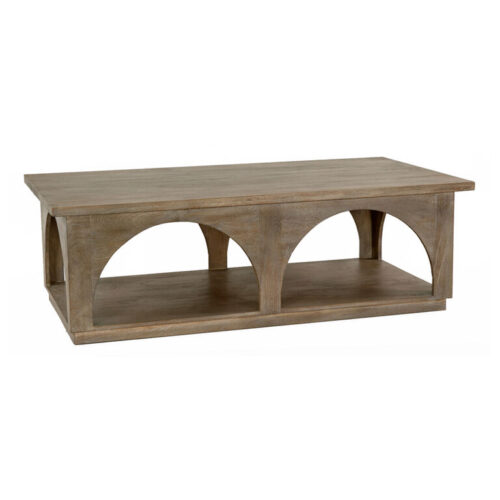 Arcus Antique Brown Mango Wood Arched Coffee Table Arcus Antique Brown Mango Wood Arched Coffee Table