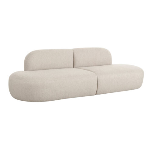 Artemisa Neutral Curved Modern Sofa Artemisa Neutral Curved Modern Sofa