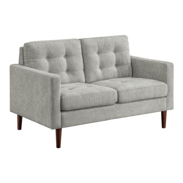Cannon Mid Century Tufted Upholstered Loveseat Cannon Mid Century Tufted Upholstered Loveseat
