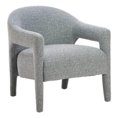 Finch Dusty Teal Faux Shearling Upholstered Chair