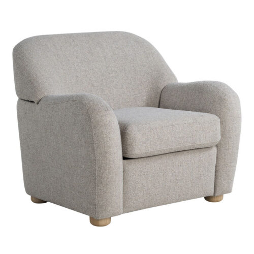 Harmony Boucle Swoop Arm Upholstered Chair