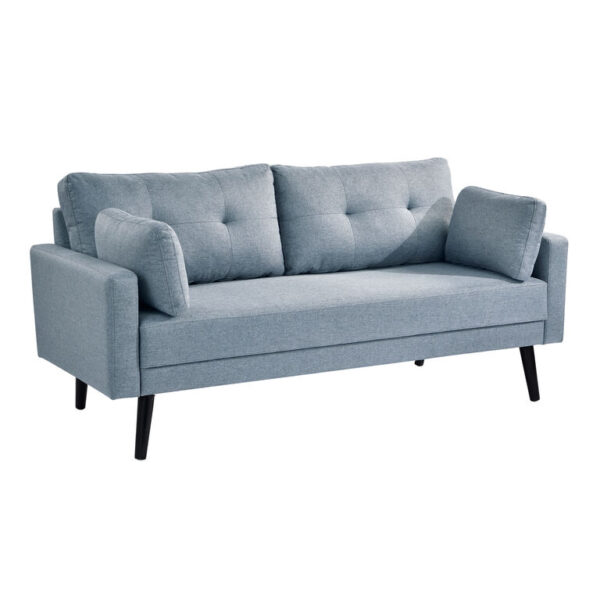 Malone Light Gray Tufted Track Arm Sofa Malone Light Gray Tufted Track Arm Sofa