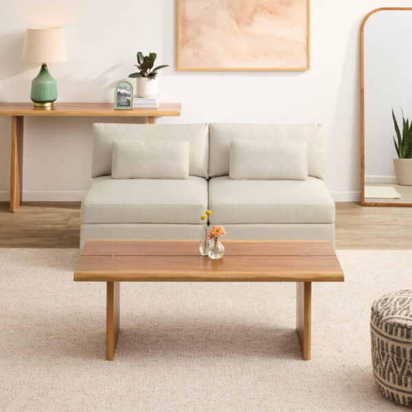 Montclair 2 Piece Armless Modular Loveseat with Storage