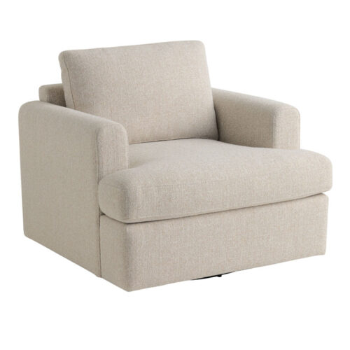 Orly Oatmeal Tweed Upholstered Swivel Chair Orly Oatmeal Tweed Upholstered Swivel Chair