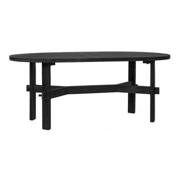 Otto Oval Acacia Wood X Trestle Coffee Table Otto Oval Acacia Wood X Trestle Coffee Table