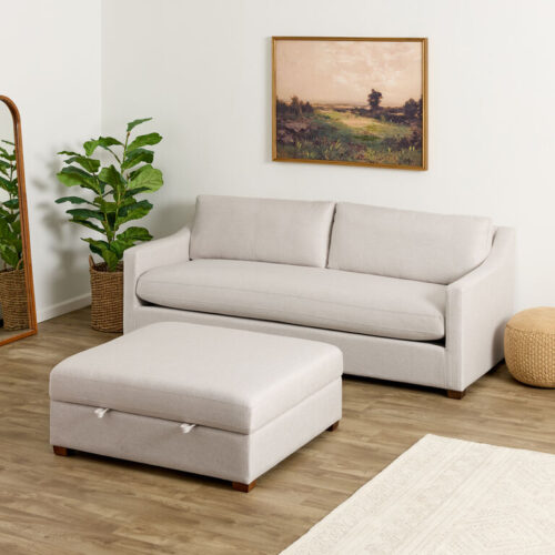 Providence Ivory Slope Arm Sofa Collection