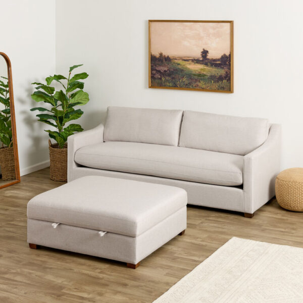 Providence Ivory Slope Arm Sofa Collection
