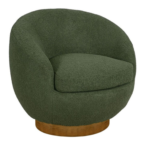 Raven Sherpa Barrel Upholstered Swivel Chair Raven Sherpa Barrel Upholstered Swivel Chair