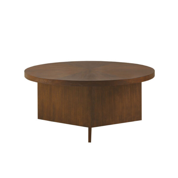 Somerville Round Wood Partition Base Coffee Table