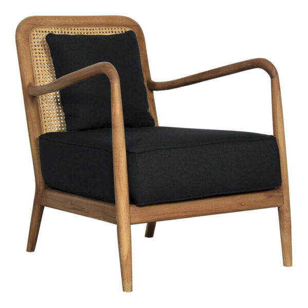 Tokoroa Natural Teak Wood and Rattan Cane Chair