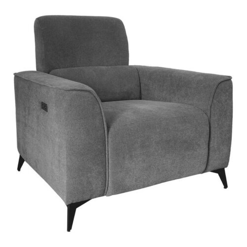 Zach Track Arm Upholstered Power Recliner with USB Ports